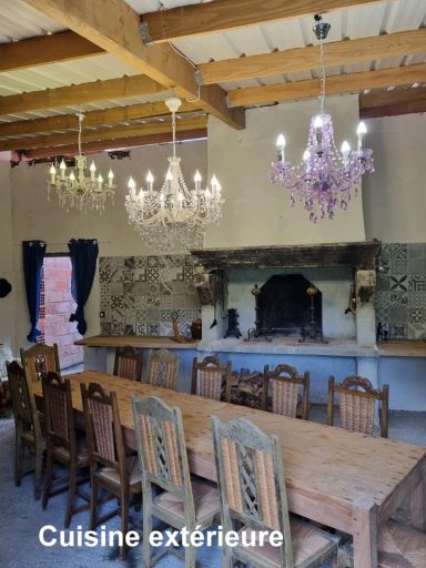 La cocina exterior lista