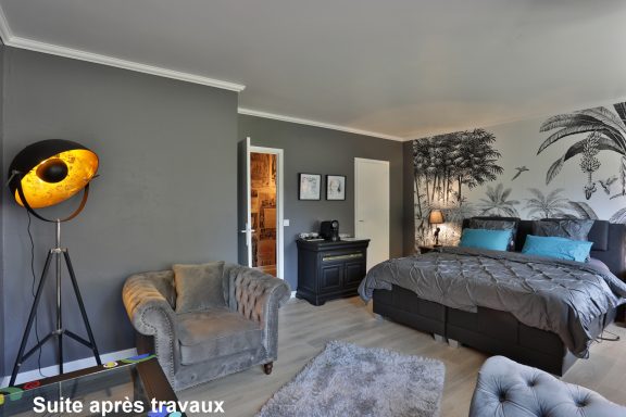 Un habitacion de la casa rural hecho